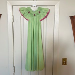 Smocked lady bug dress